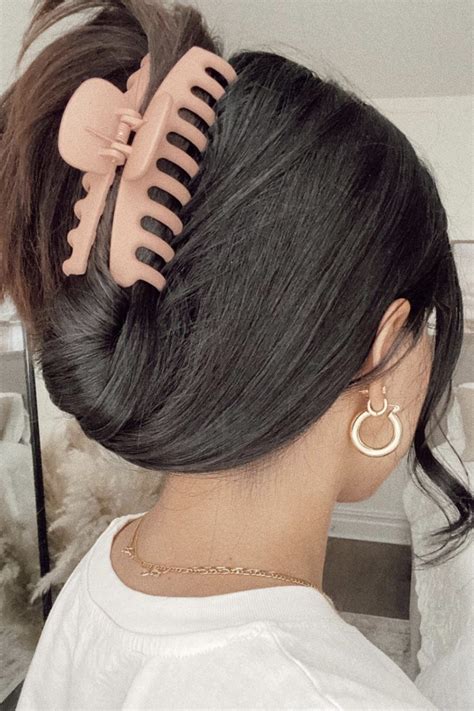 clip on bun for short hair|bun clips for thin hair.